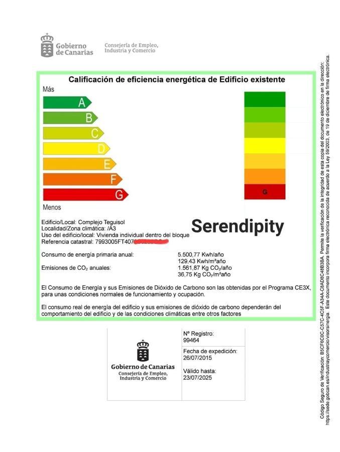Vivienda Vacacional Serendipity 科斯塔特吉塞 外观 照片